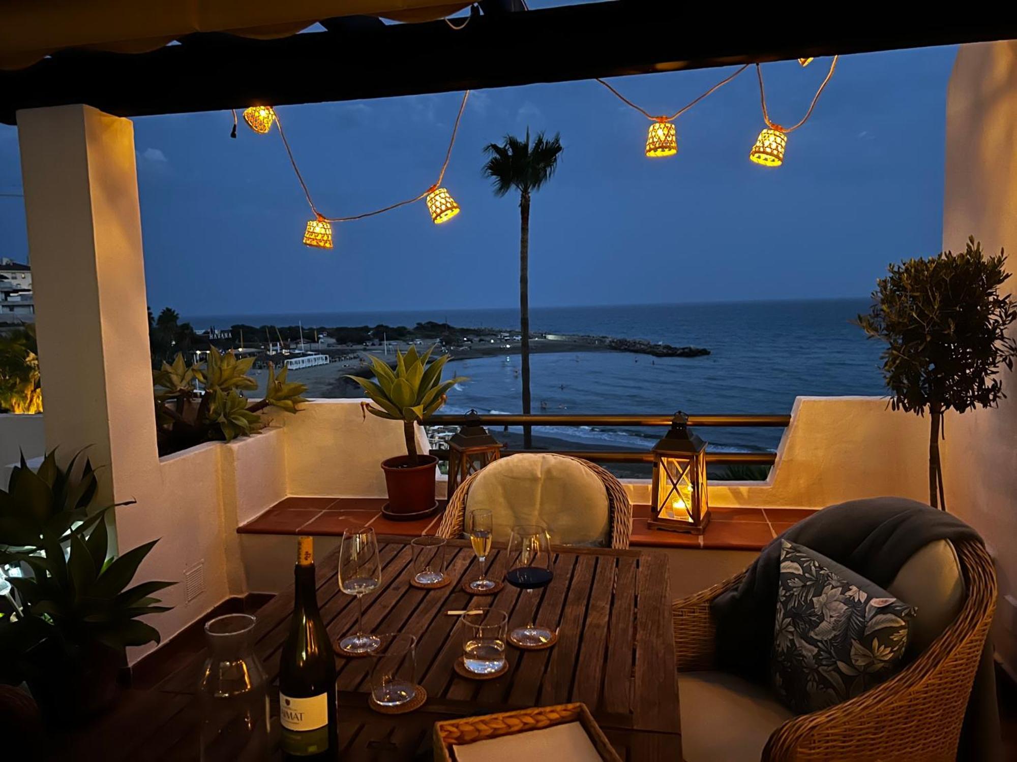 Playa Cristo Amazing Beach Terrace Appartment Эстепона Экстерьер фото